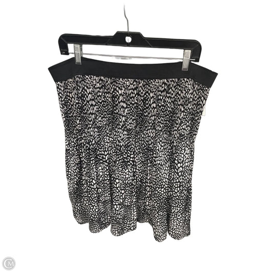 Skirt Mini & Short By Worthington In Black & White, Size: Xlp