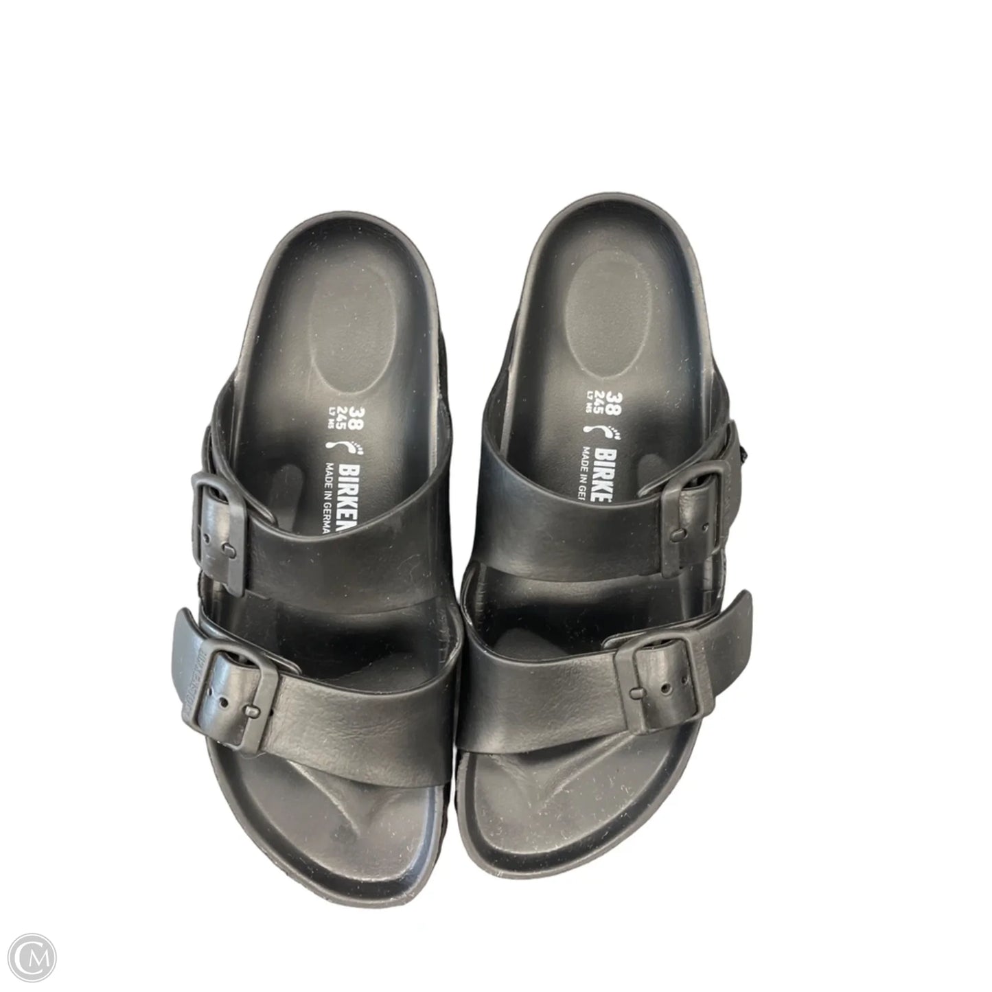 Sandals Flats By Birkenstock In Black, Size: 7