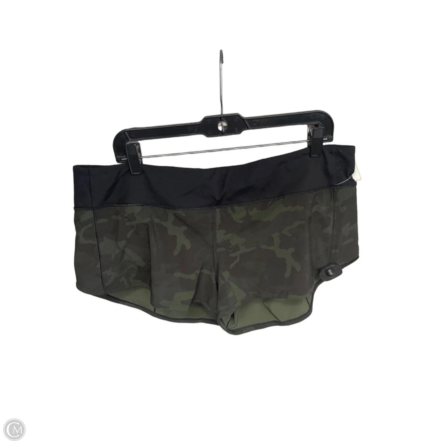 Athletic Shorts By Lululemon In Camouflage Print, Size: 14