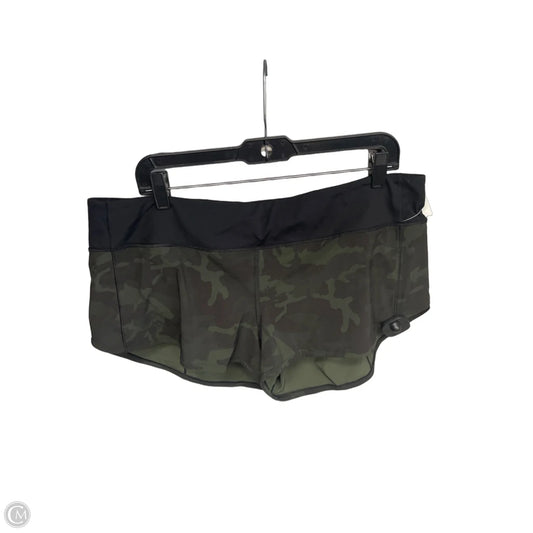 Athletic Shorts By Lululemon In Camouflage Print, Size: 14
