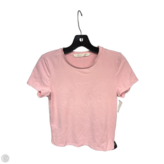 Top Short Sleeve Basic By Alternative In Pink, Size: M