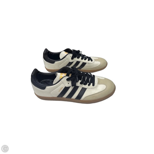 Shoes Sneakers By Adidas In Black & Cream, Size: 8.5