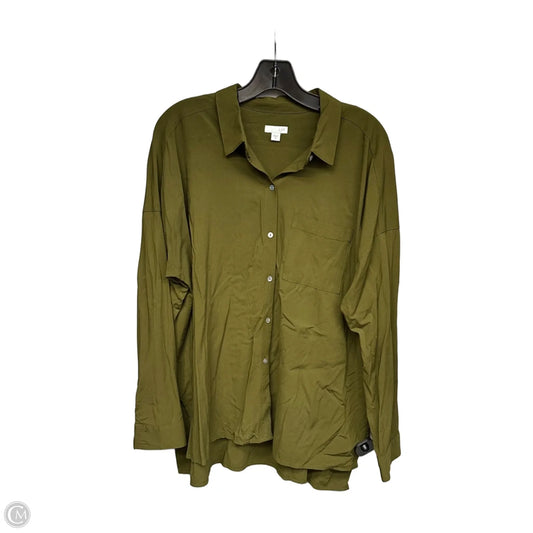 Top Long Sleeve By J. Jill In Green, Size: M