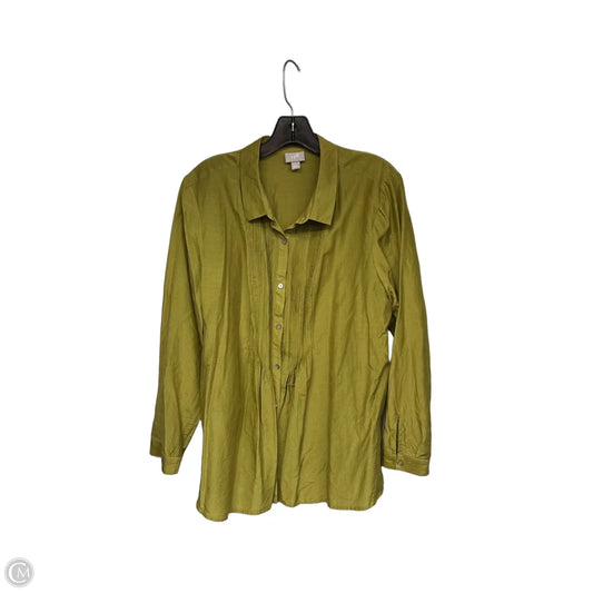 Top Long Sleeve By J. Jill In Green, Size: L