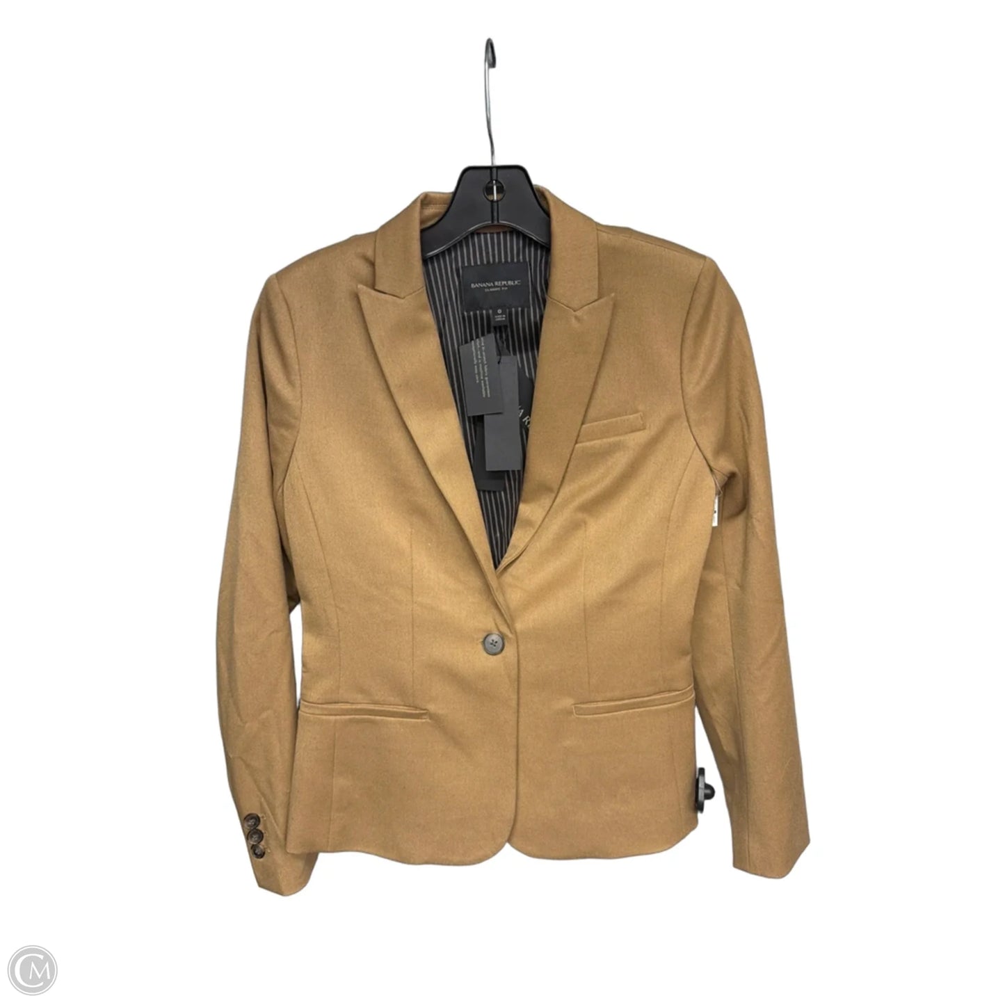 Blazer By Banana Republic In Tan, Size: 0