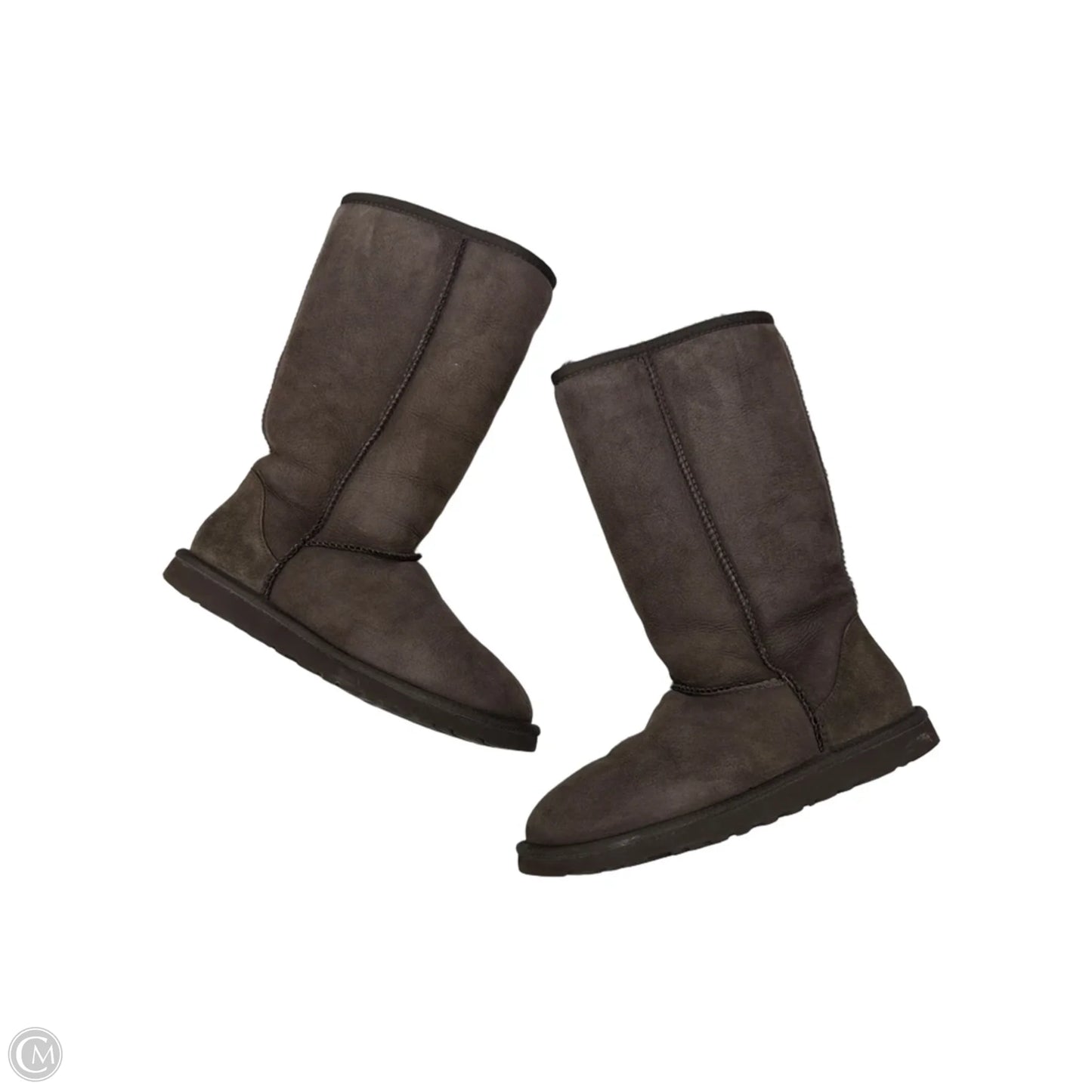 Boots Designer By Ugg In Brown, Size: 6
