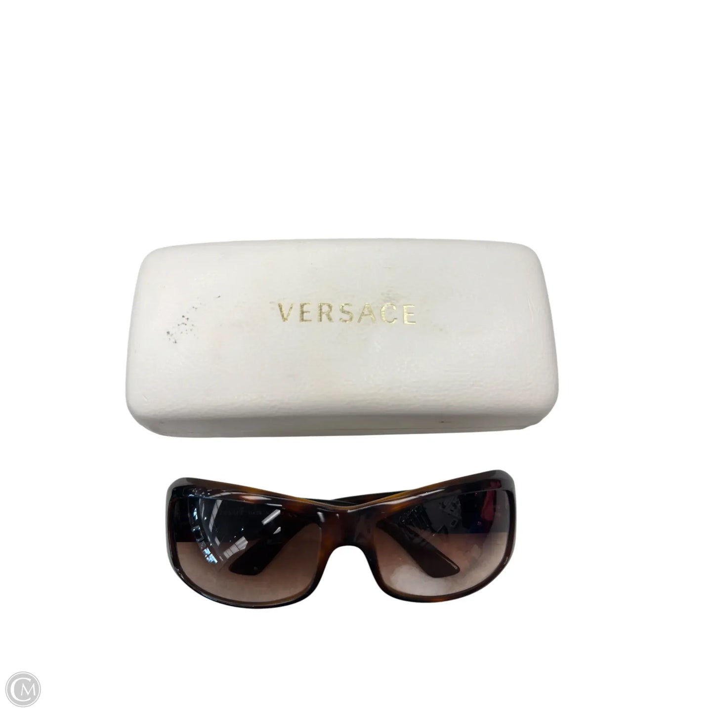 Sunglasses Luxury Designer By Versace, Size: