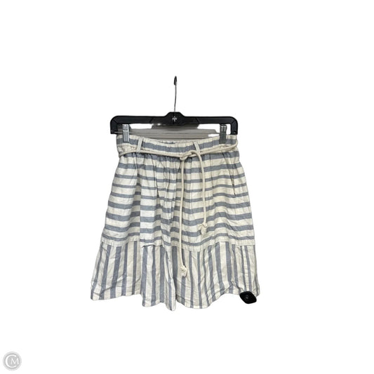 Skirt Mini & Short By Madewell In Striped Pattern, Size: S