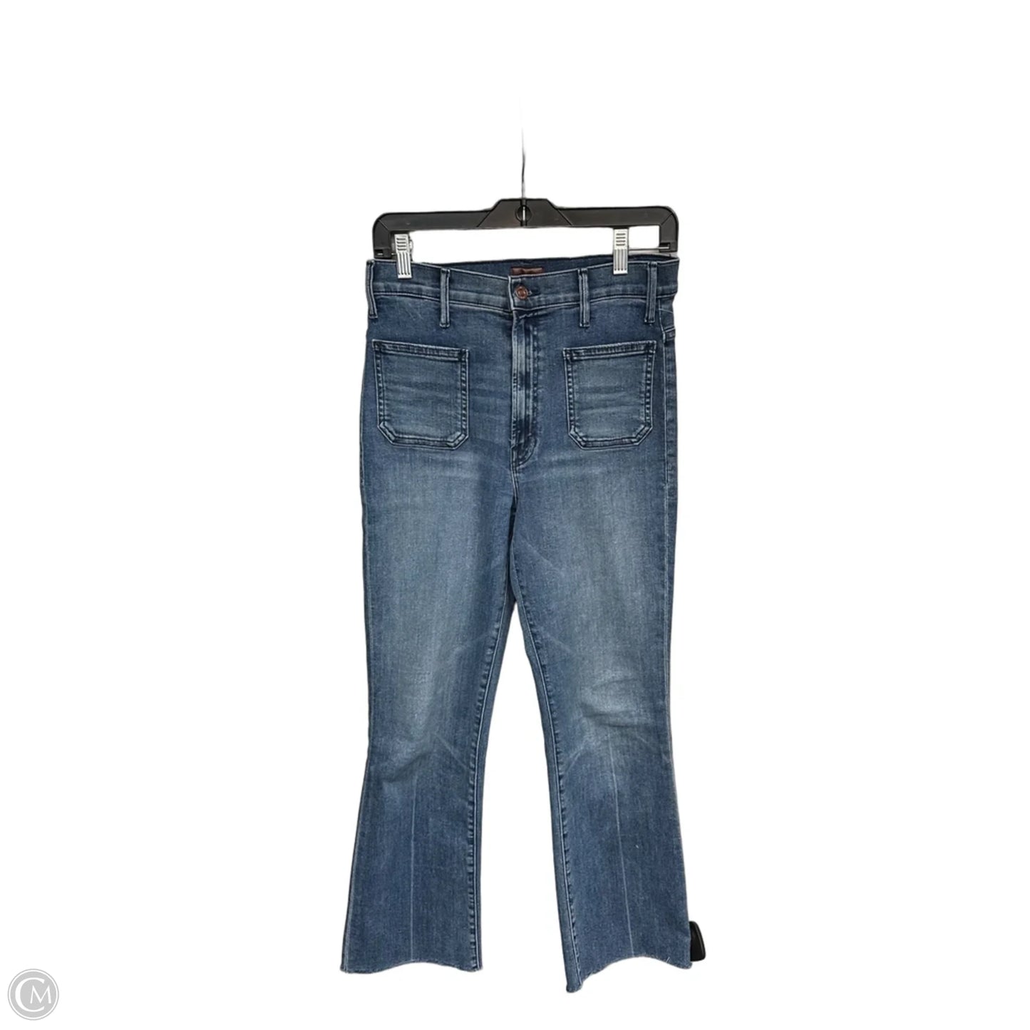 Jeans Cropped By Mother In Blue Denim, Size: 6