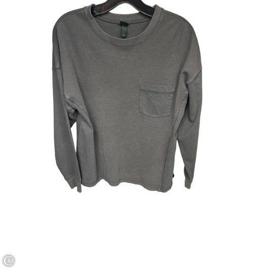 Top Long Sleeve By Wild Fable In Grey, Size: S