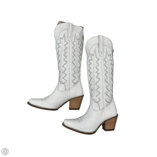 Boots Western By Dingo In White, Size: 7.5