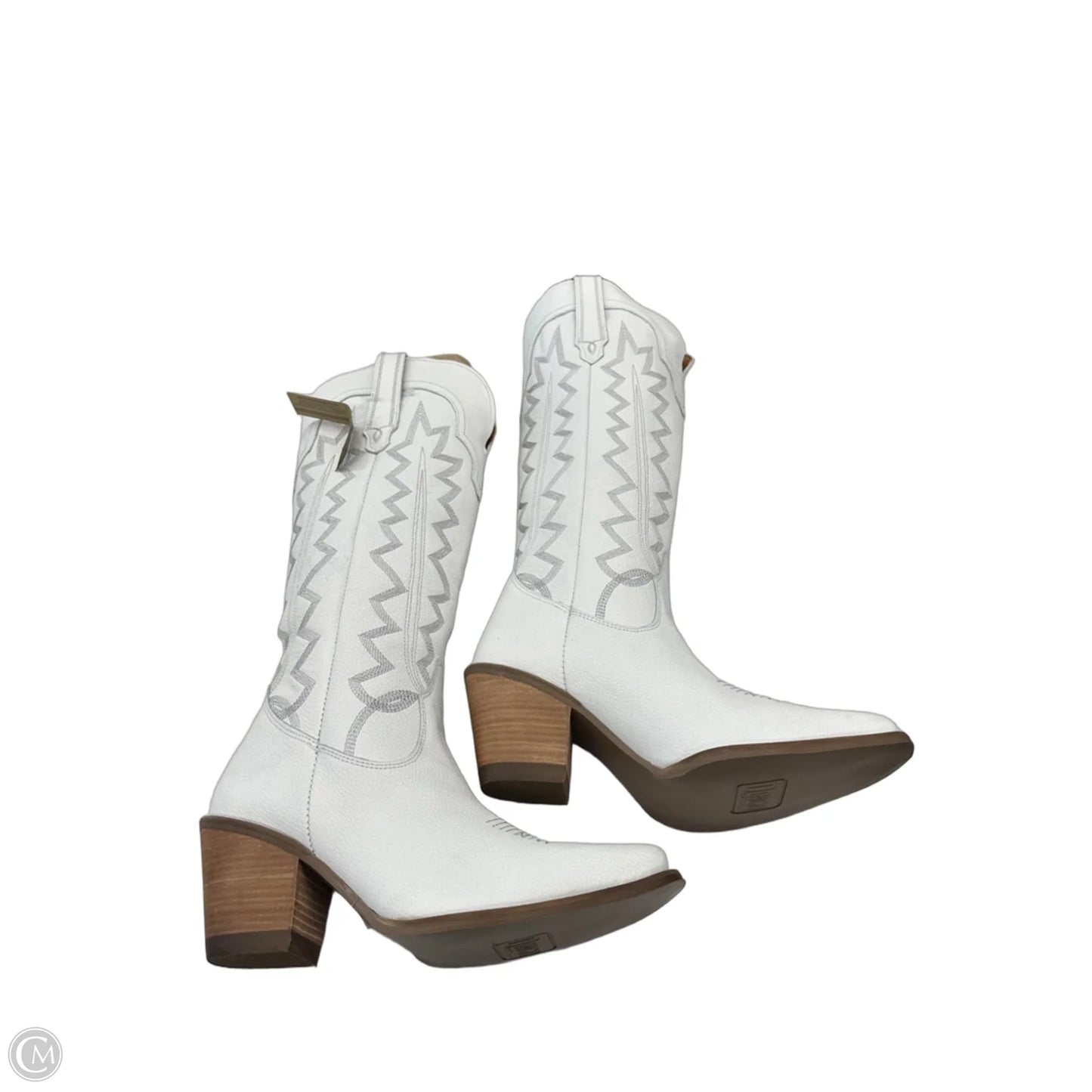 Boots Western By Dingo In White, Size: 7.5