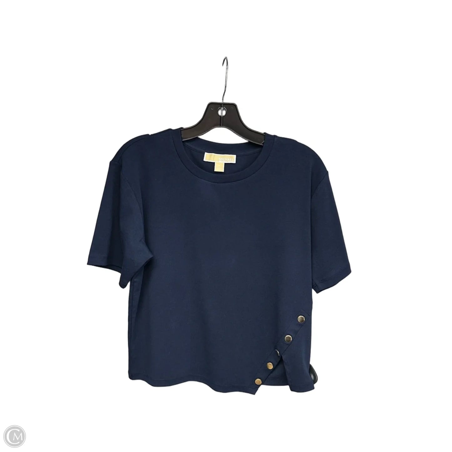 Top Short Sleeve Basic By Michael By Michael Kors In Blue, Size: M