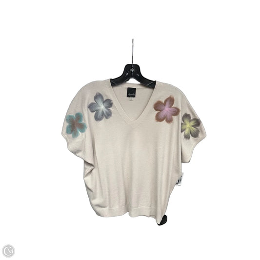 Top Short Sleeve By Aaeda In Tan, Size: S