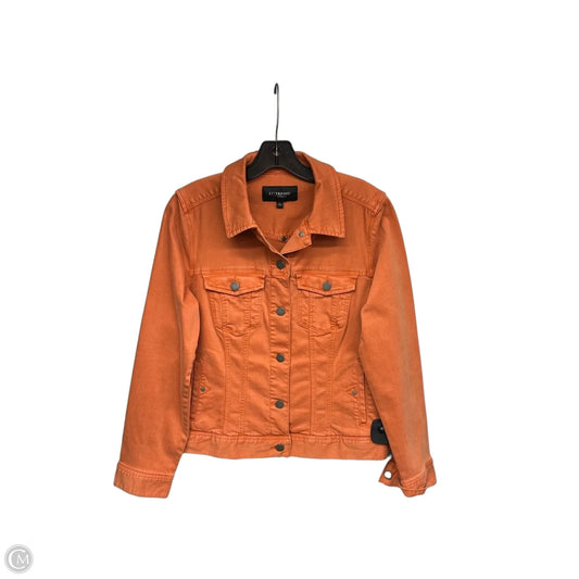 Jacket Denim By Liverpool In Orange, Size: S