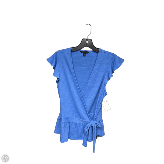 Top Short Sleeve By Banana Republic In Blue, Size: Xs