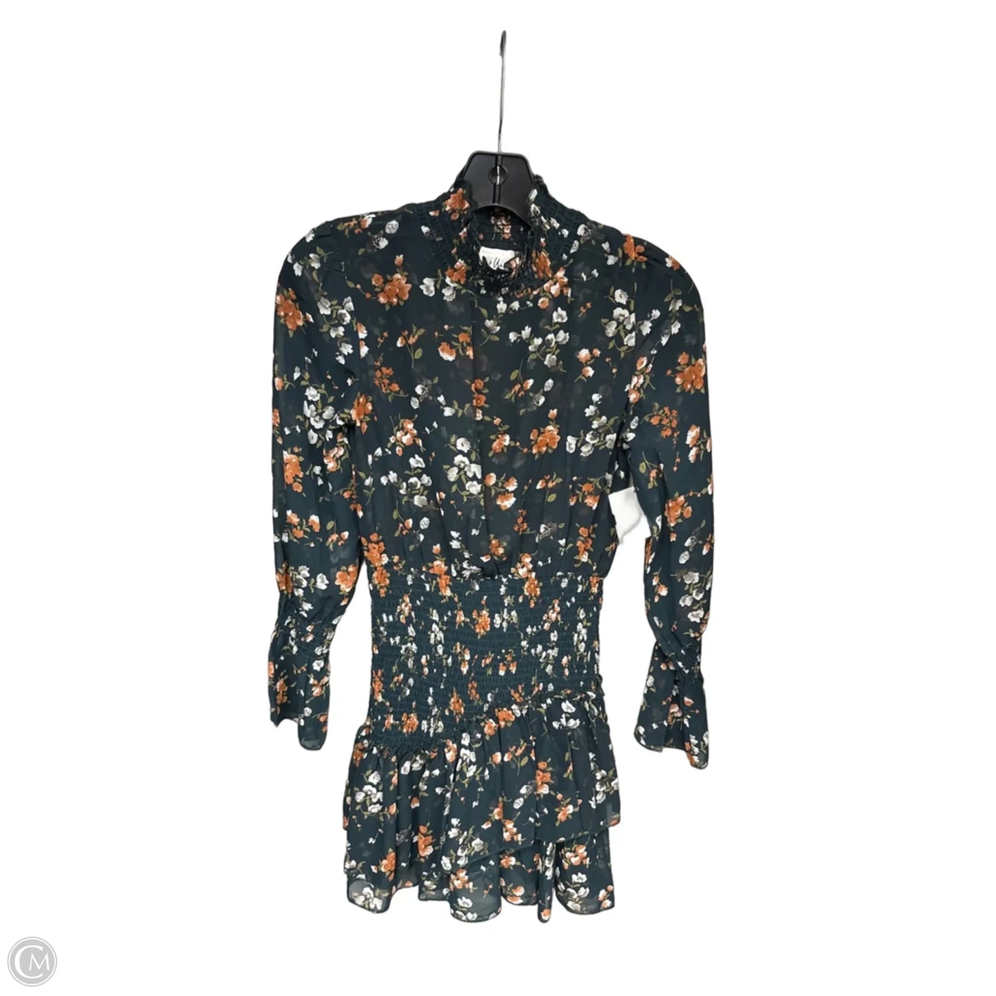 Dress Casual Short By Clothes Mentor In Green & Orange, Size: 2