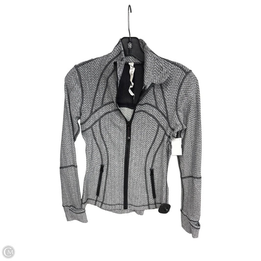 Athletic Jacket By Lululemon In Grey, Size: 4