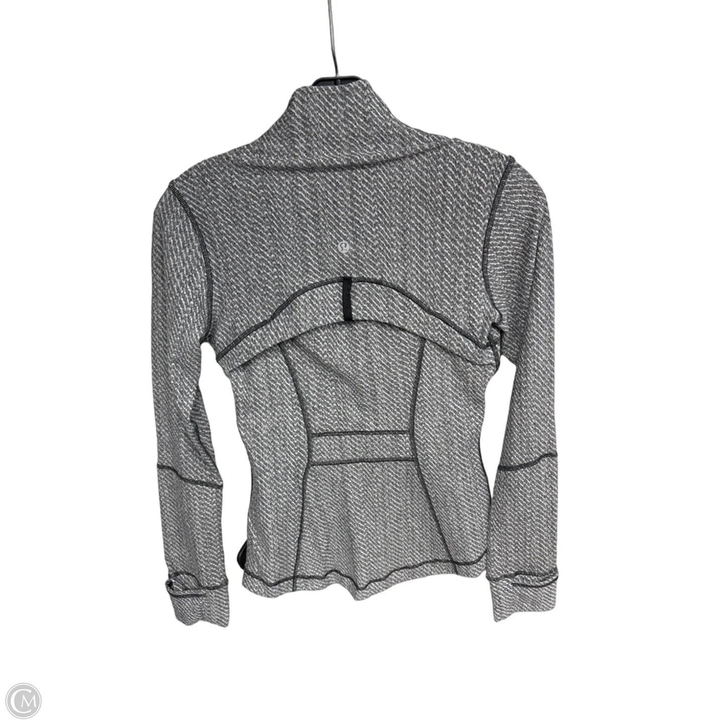 Athletic Jacket By Lululemon In Grey, Size: 4