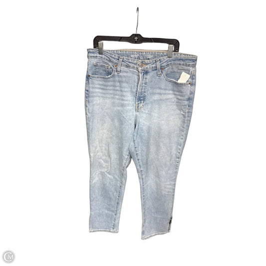 Jeans Straight By Old Navy In Blue Denim, Size: 14