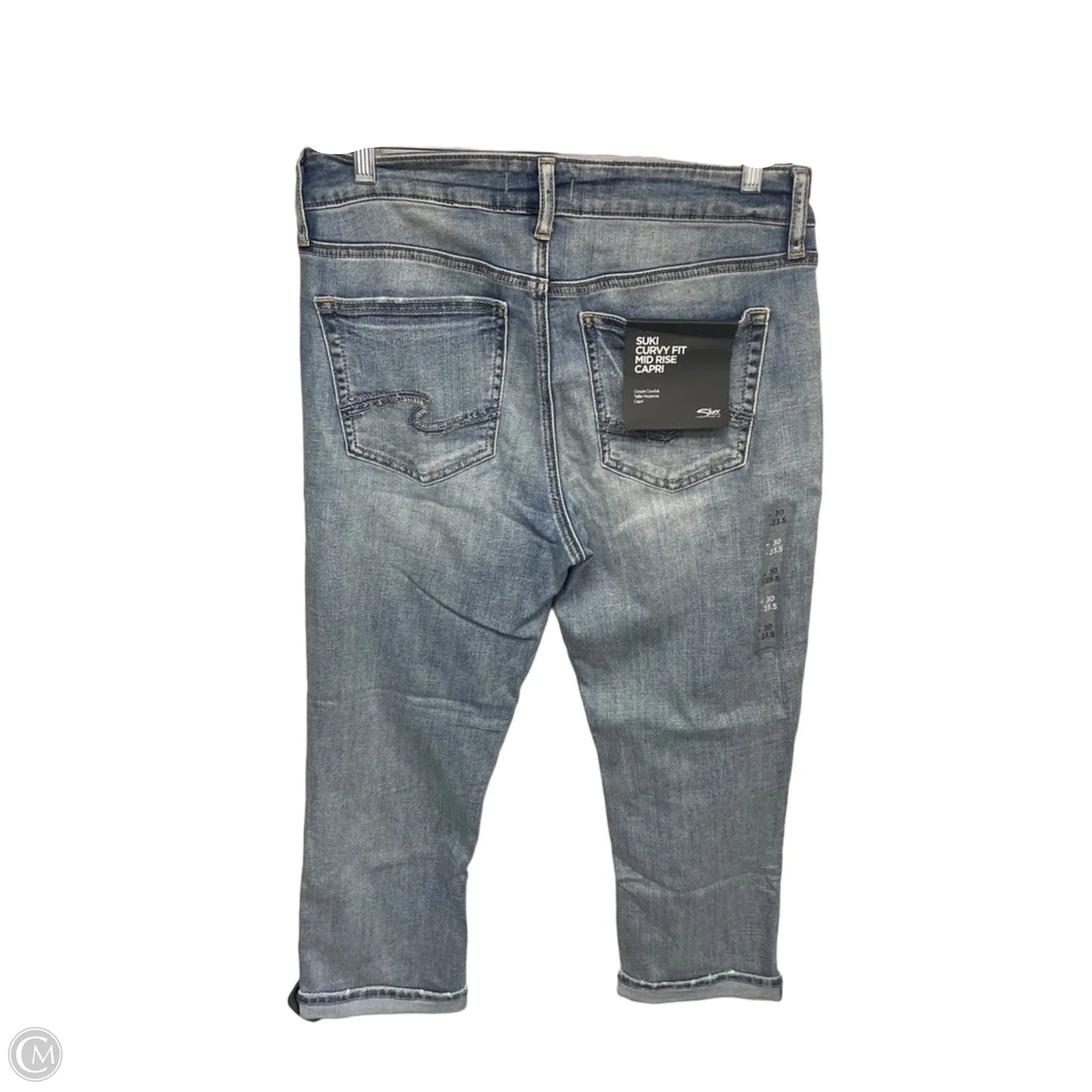 Capris By Silver In Blue Denim, Size: 10