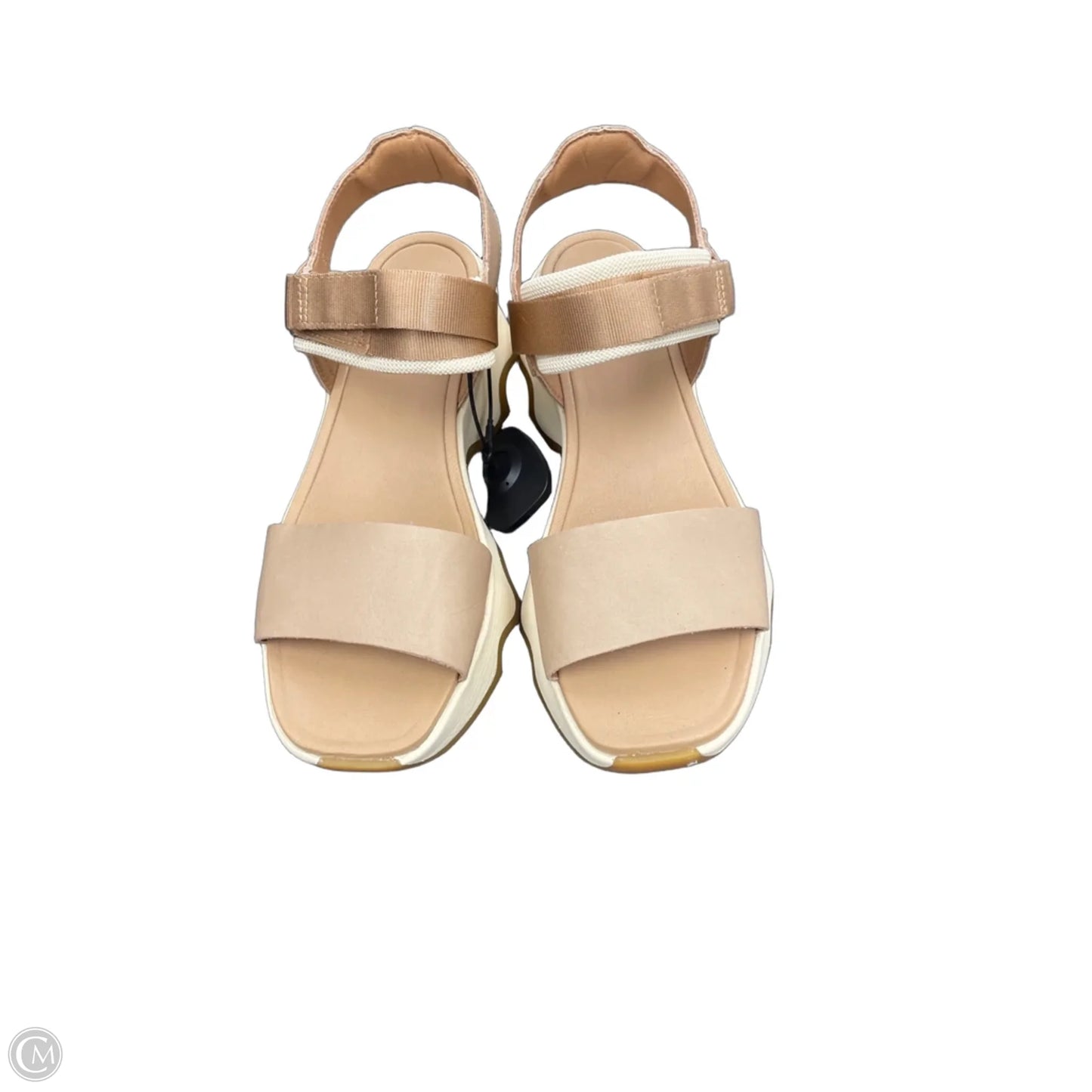 Sandals Heels Wedge By Sorel In Tan, Size: 8.5