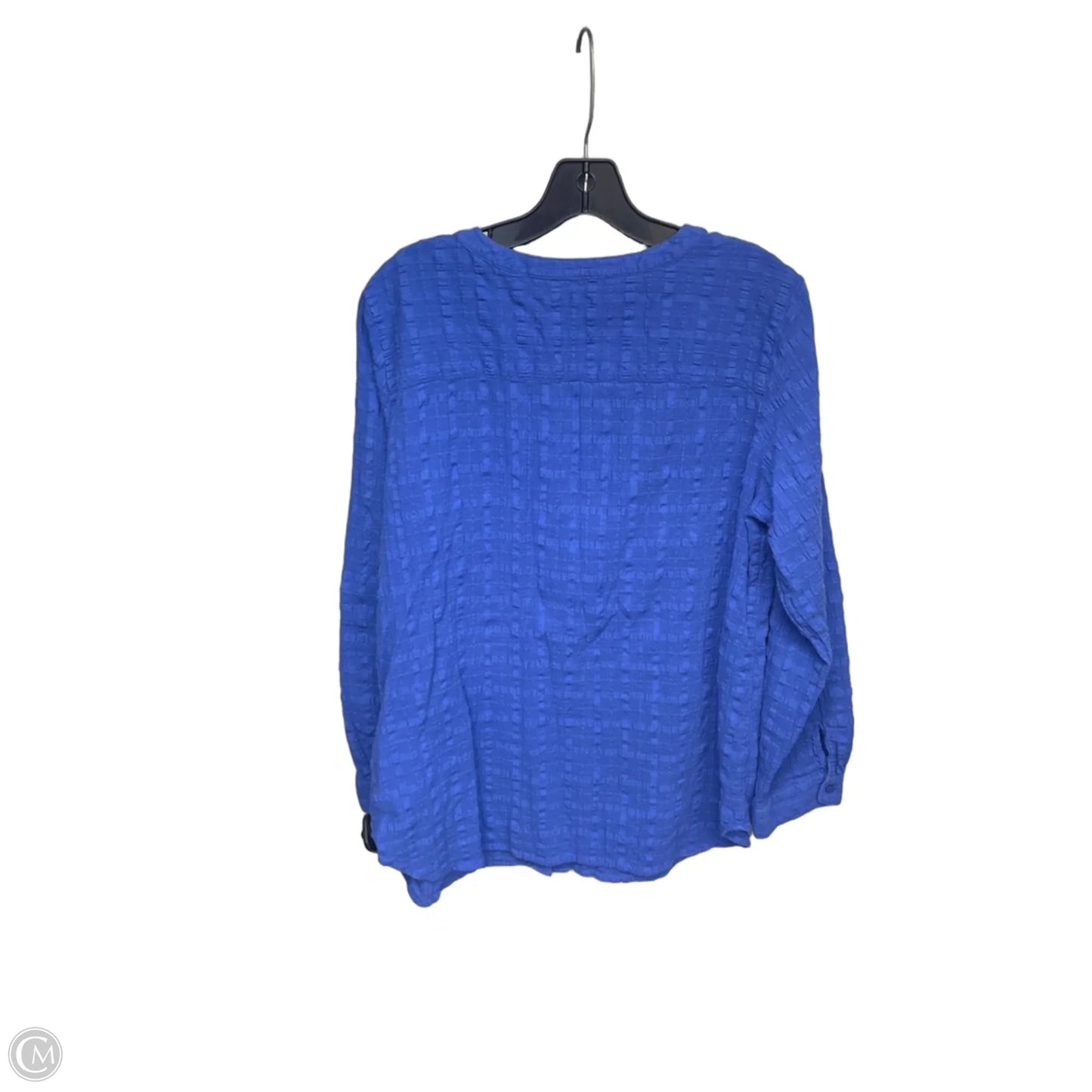 Top Long Sleeve By Talbots In Blue, Size: Xl