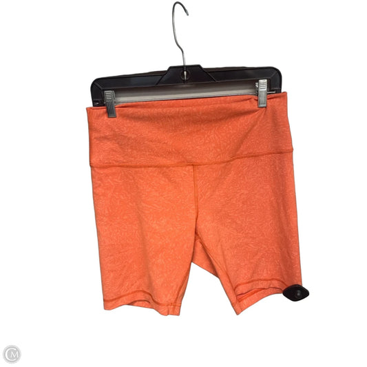 Athletic Shorts By Lululemon In Orange, Size: 12