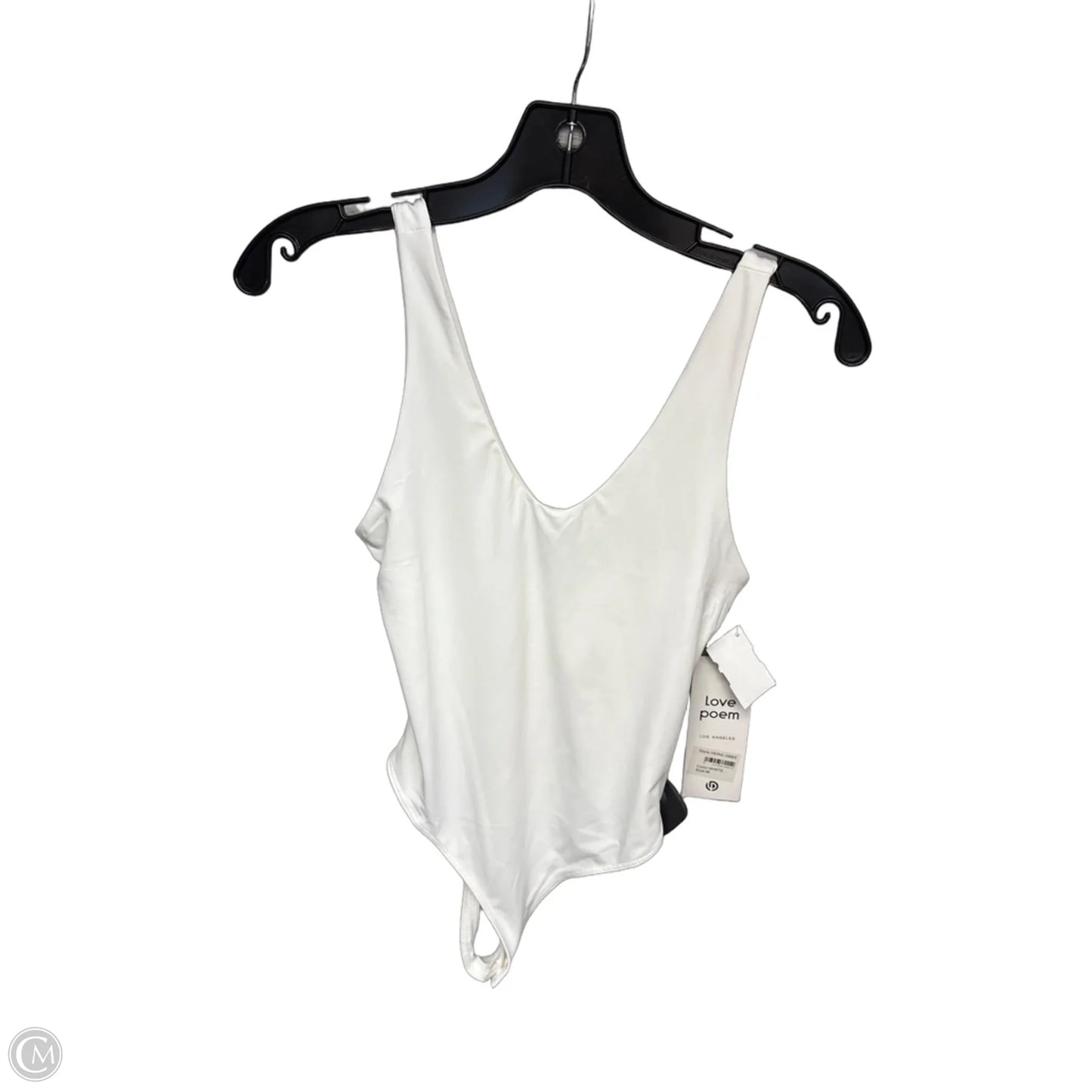 Bodysuit By Clothes Mentor In White, Size: M