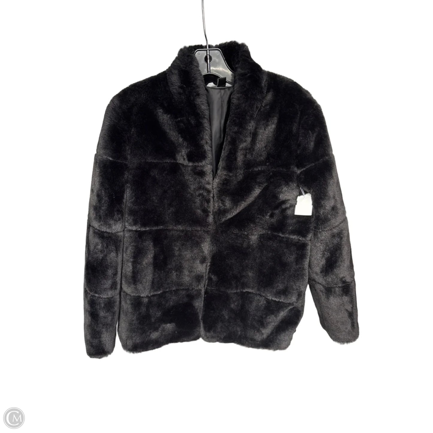 Jacket Faux Fur & Sherpa By Simply Vera In Black, Size: Xs