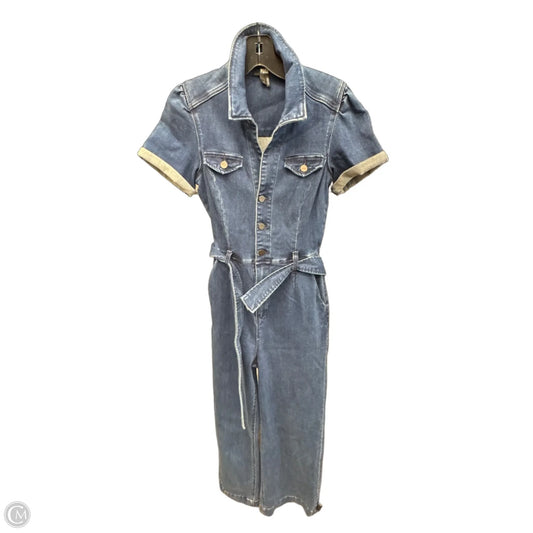 Jumpsuit By Paige In Blue Denim, Size: 2