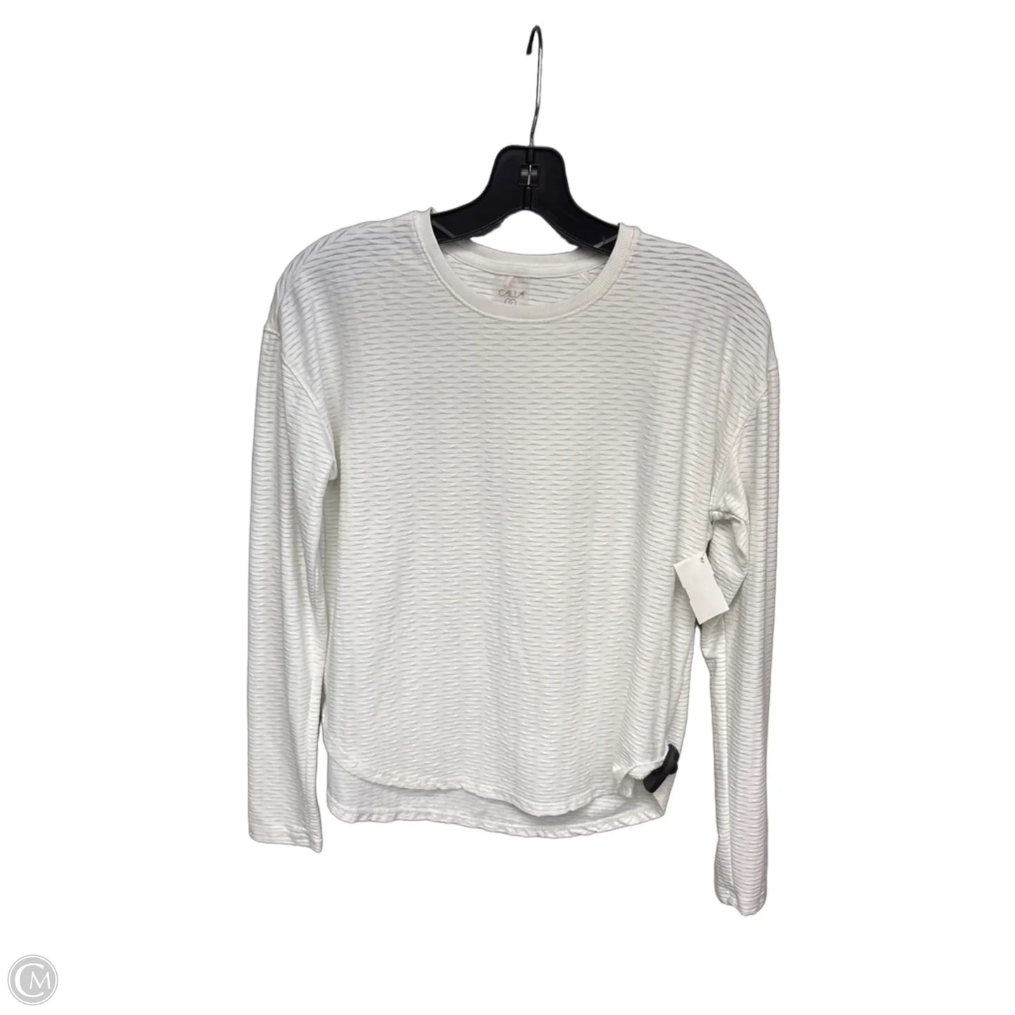 Athletic Top Long Sleeve Crewneck By Calia In White, Size: Xs