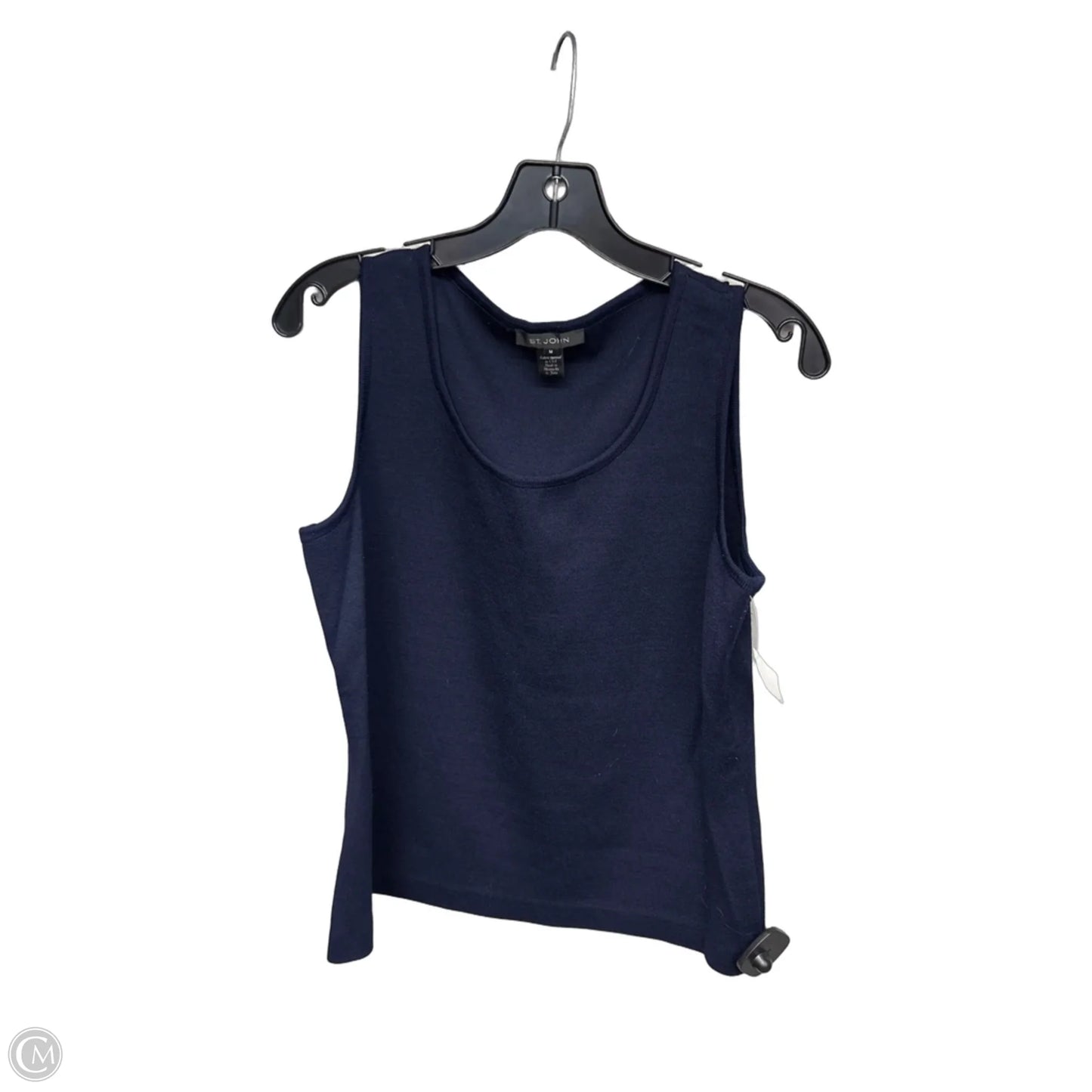 Top Sleeveless By St. John In Blue, Size: M