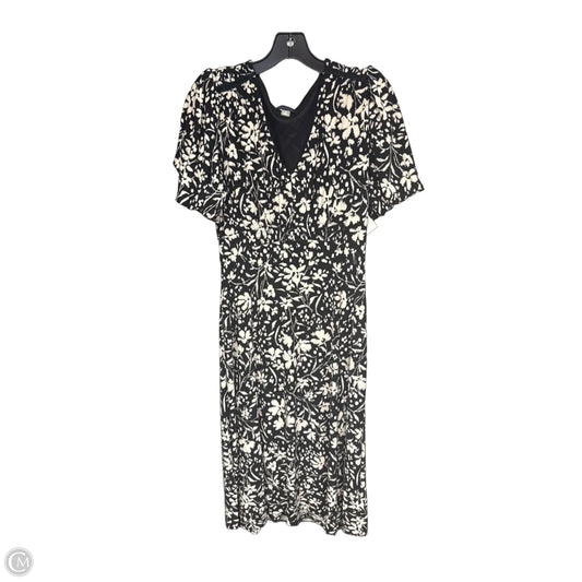 Dress Casual Maxi By Tommy Hilfiger In Black & Cream, Size: 10