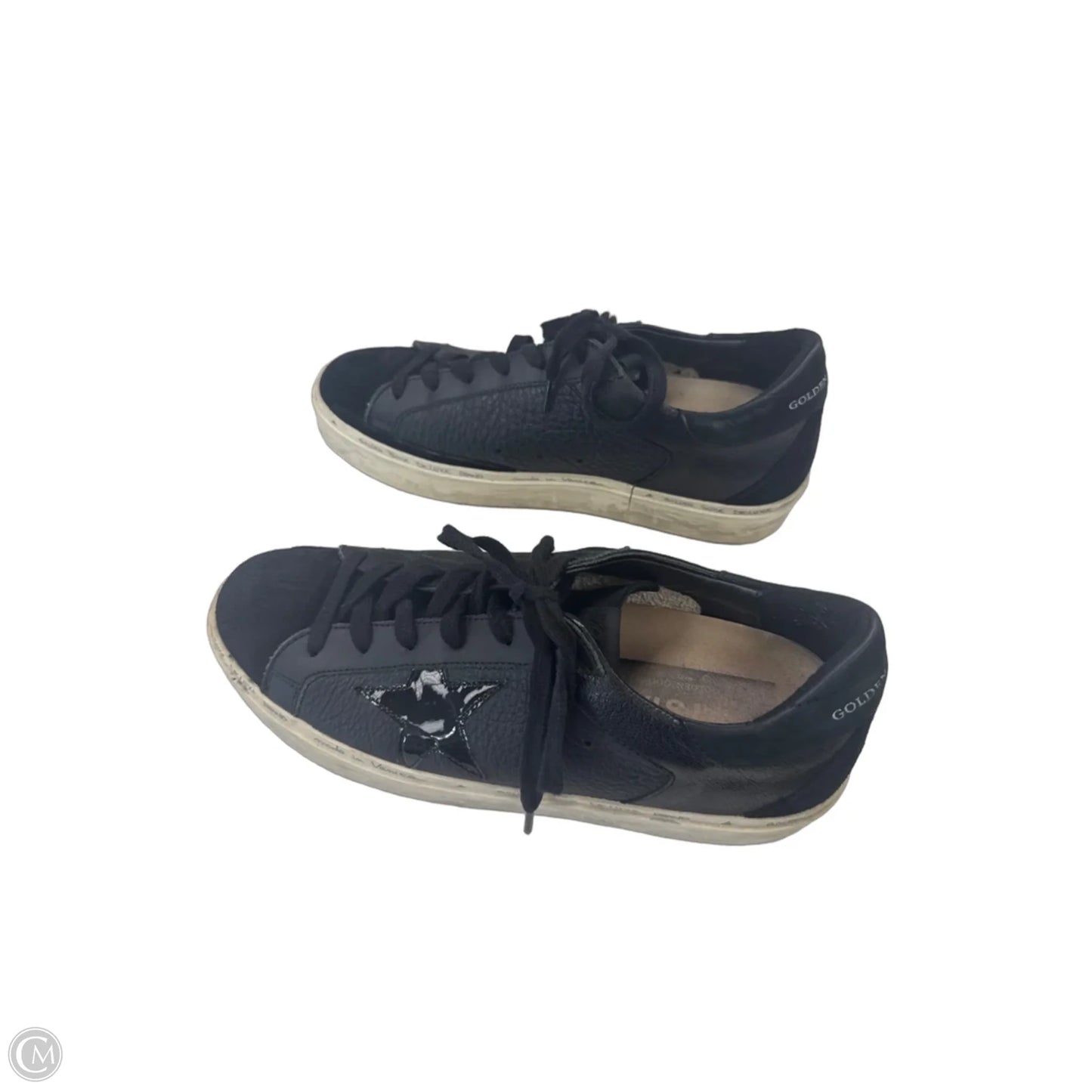 Shoes Luxury Designer By Golden Goose In Black, Size: 9
