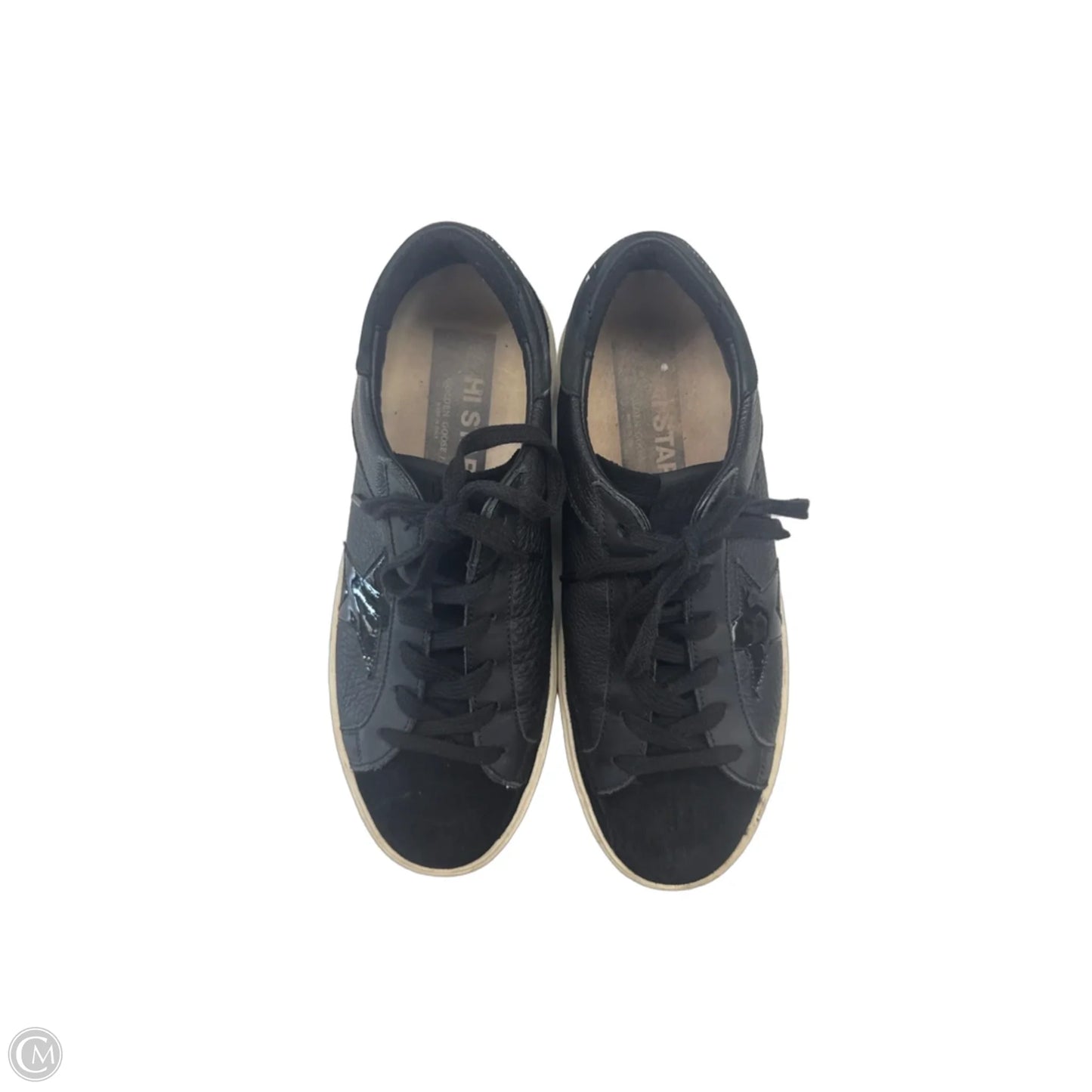 Shoes Luxury Designer By Golden Goose In Black, Size: 9