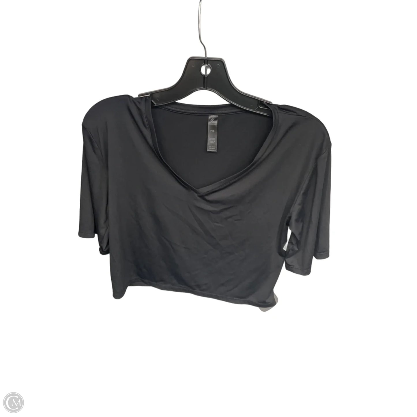 Athletic Top Short Sleeve By Kyodan In Black, Size: S