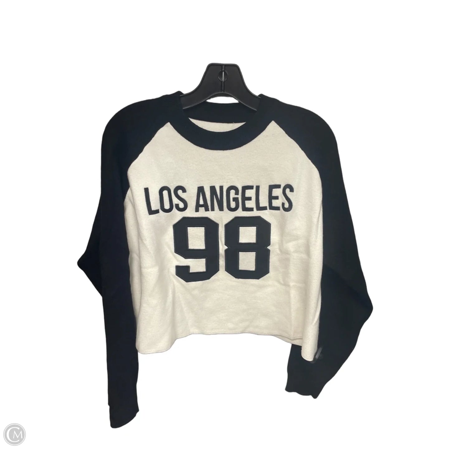 Sweater By Clothes Mentor In Black & White, Size: S