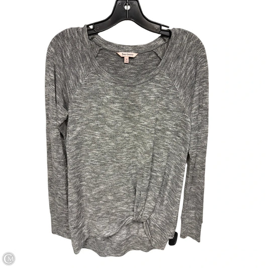 Top Long Sleeve By Juicy Couture In Grey, Size: M