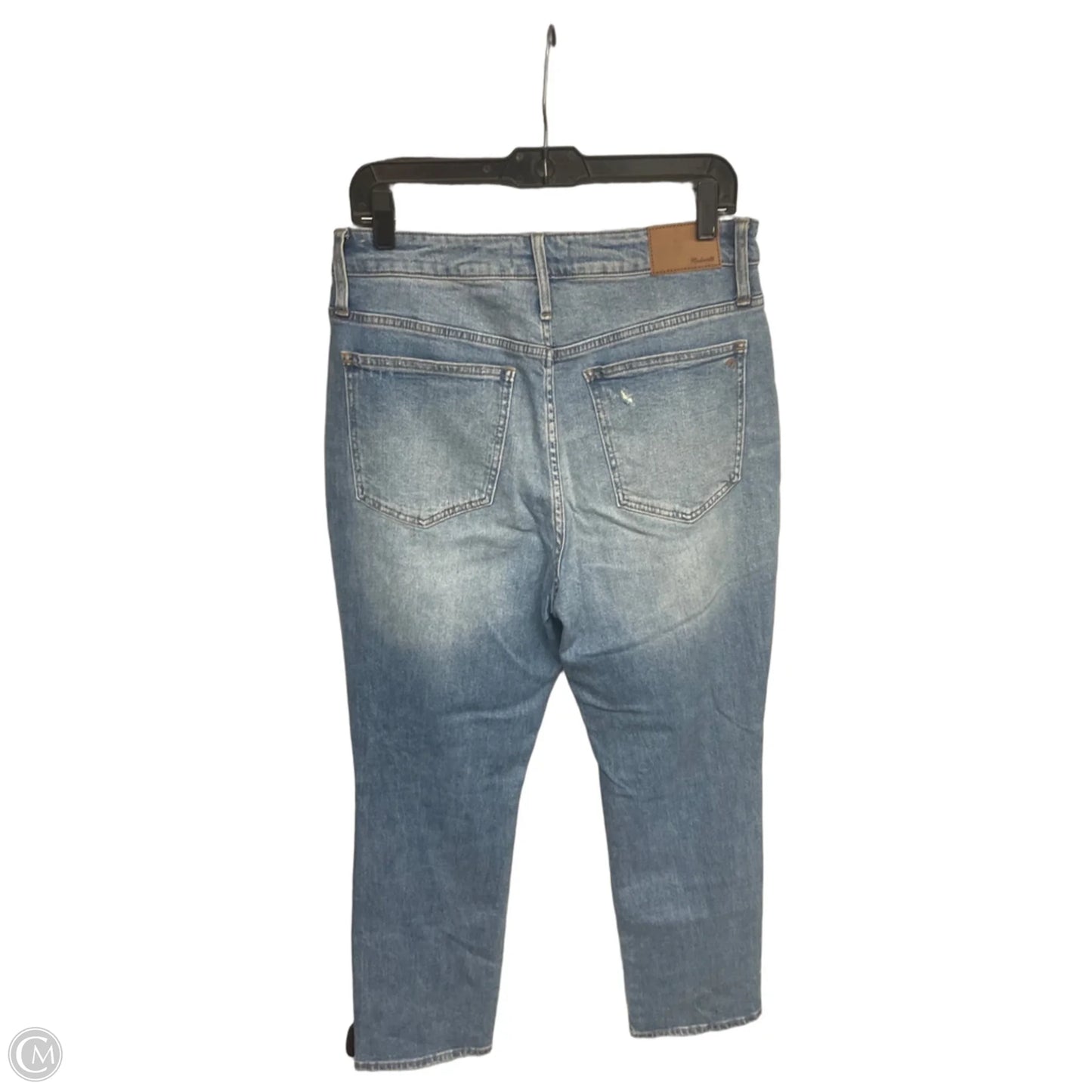Jeans Straight By Madewell In Blue Denim, Size: 8