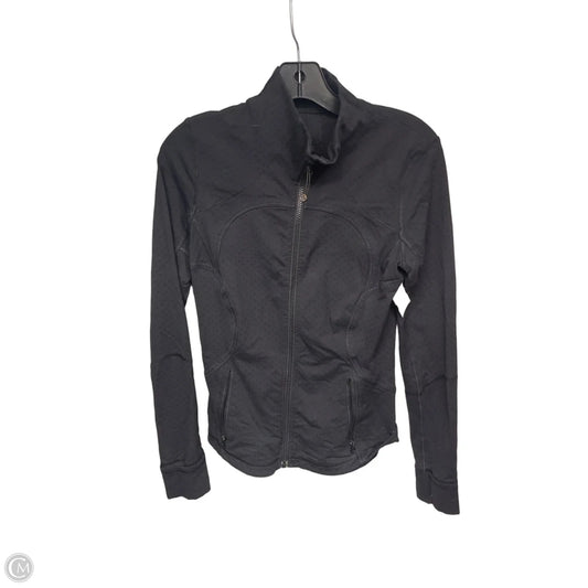 Athletic Jacket By Lululemon In Black, Size: 6