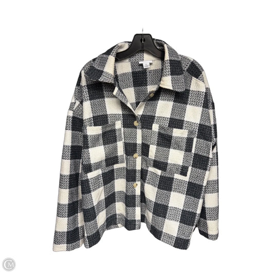 Jacket Other By Liz Claiborne In Blue & White, Size: Xl