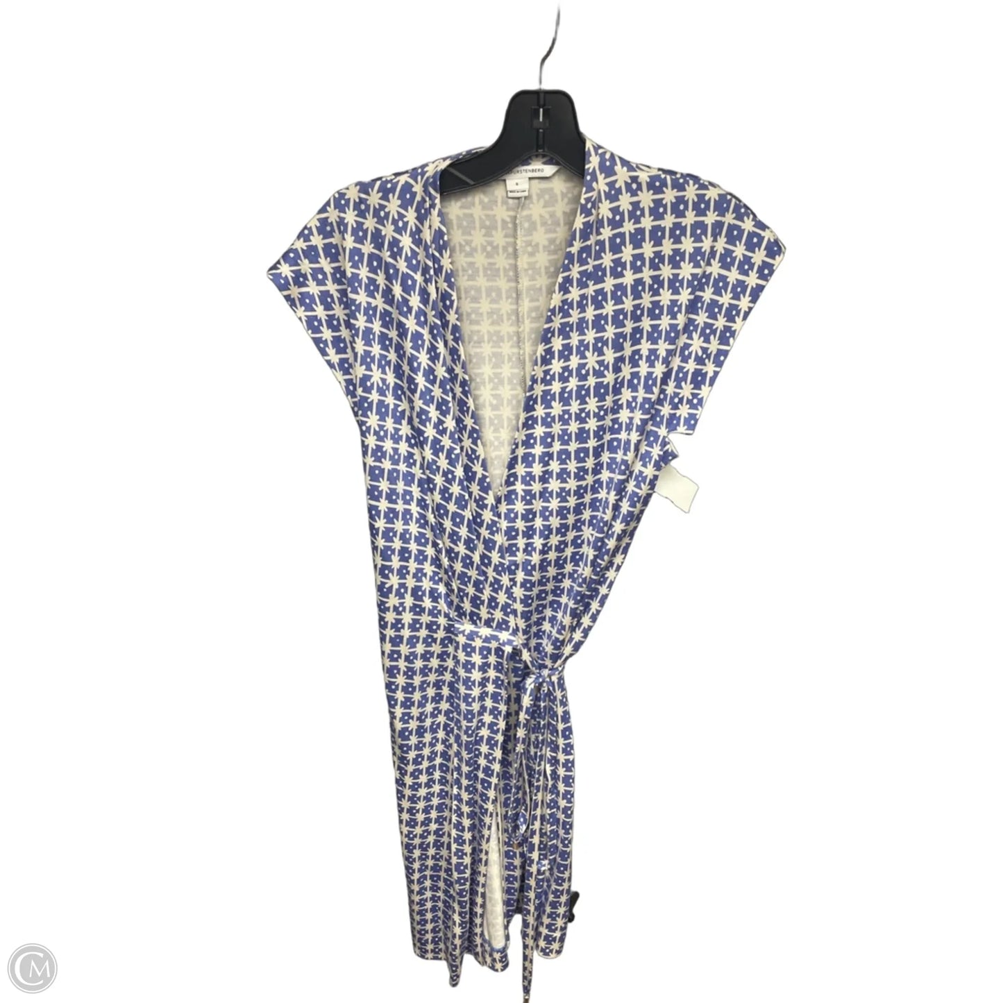 Dress Designer By Diane Von Furstenberg In Blue & White, Size: 6