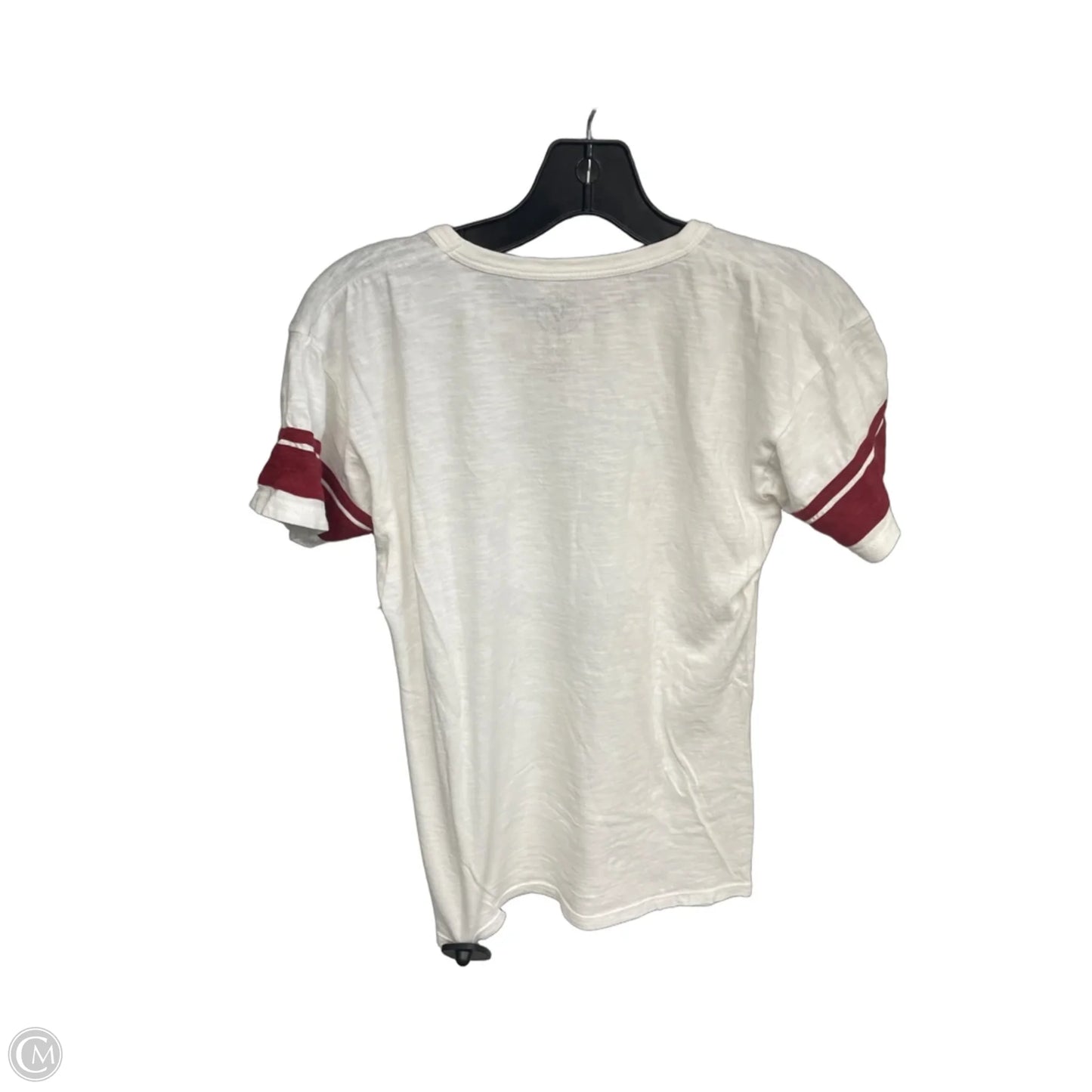 Athletic Top Short Sleeve By Clothes Mentor In White, Size: L