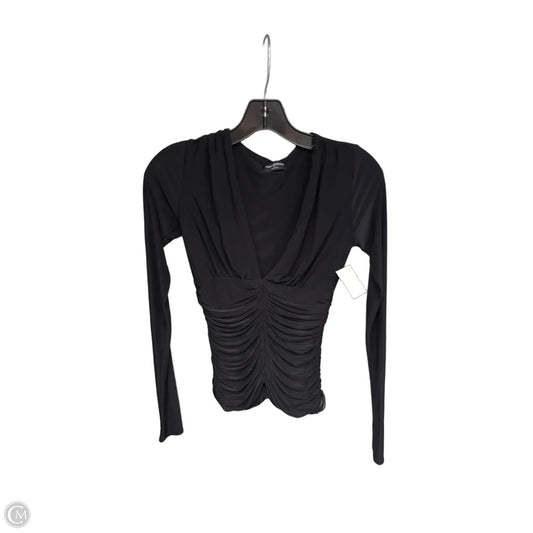 Top Long Sleeve By Nakedwardrobe In Black, Size: Xs