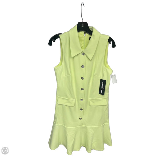 Dress Designer By Karl Lagerfeld In Yellow, Size: 8