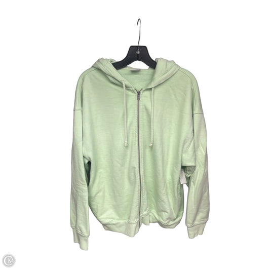 Sweatshirt Hoodie By Tna In Green, Size: 2