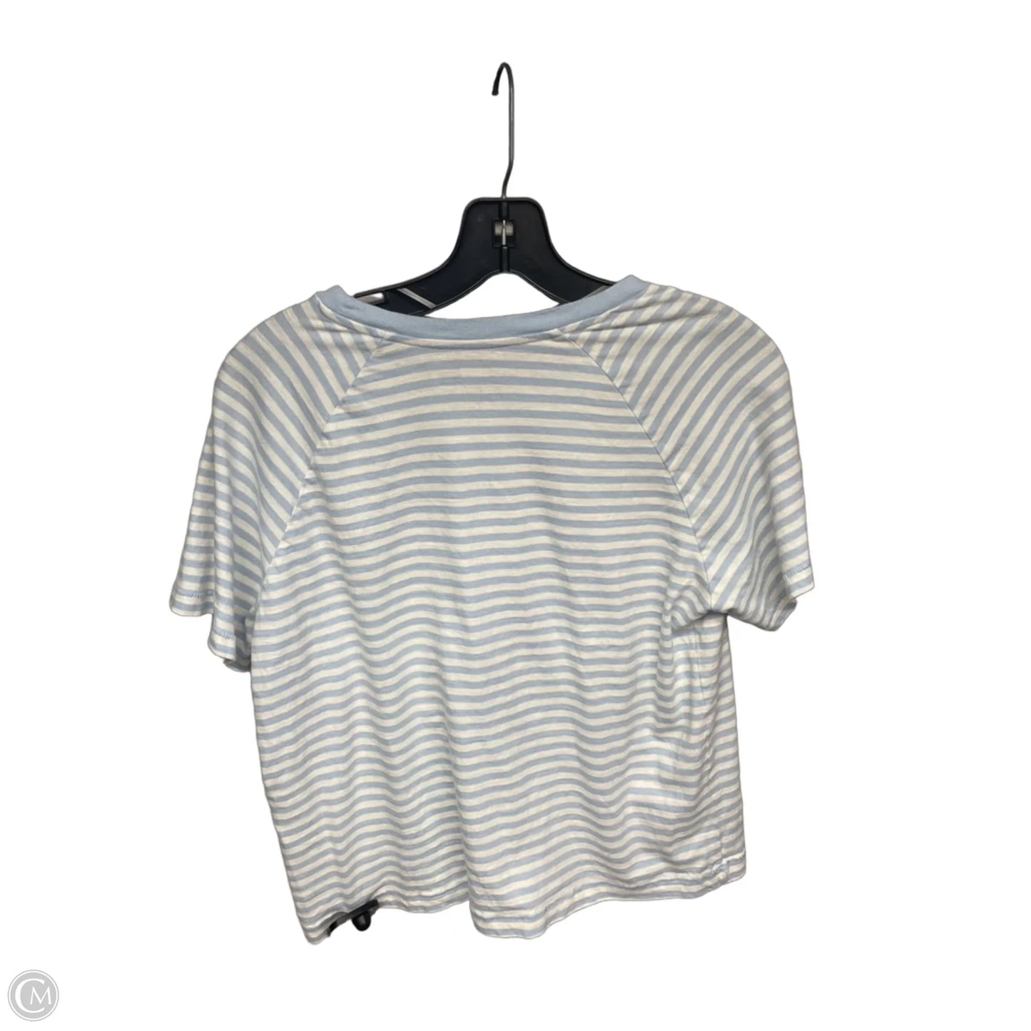 Top Short Sleeve Basic By Levis In Blue & Cream, Size: M