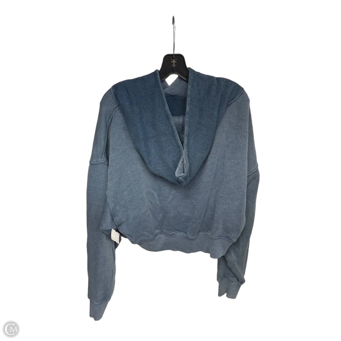 Sweatshirt Hoodie By Free People In Teal, Size: S