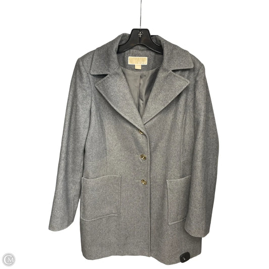 Jacket Designer By Michael Kors In Grey, Size: L